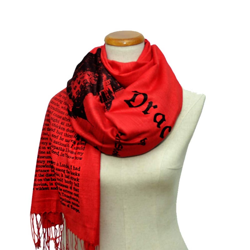 Universal Zone Dracula by Bram Stoker Scarf Wrap Shawl - Image 3
